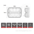 36W 7Inch Led Headlight 12-24V Car Led Headlamp High Low Beam 7" Square Driving Lights For Tractor Led Work